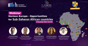 WEBINAR : Horizon Europe - Opportunities for Sub-Saharan African countries
